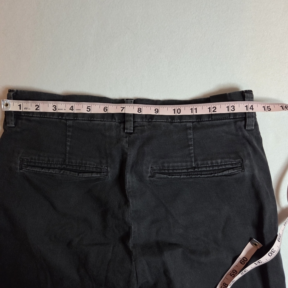 VINCE Women's Size 27 Black Greased Chinos - Picture 7 of 11